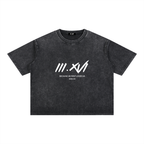 "JOHN 3:16" BLACK WASH BOXY COTTON T-SHIRT