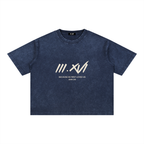 "JOHN 3:16" BLUE WASH BOXY COTTON T-SHIRT