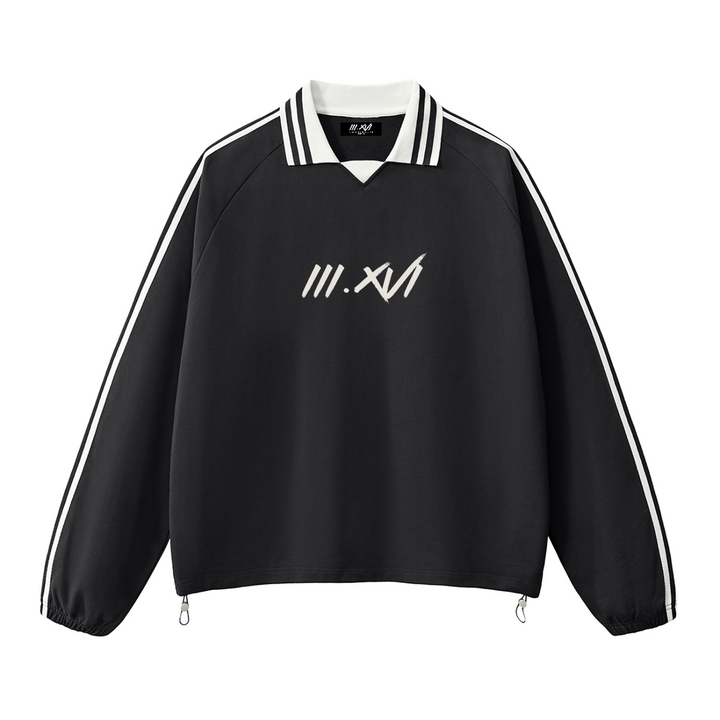 "DISCIPLE OF YESHUA"  BLACK LONG SLEEVE POLO
