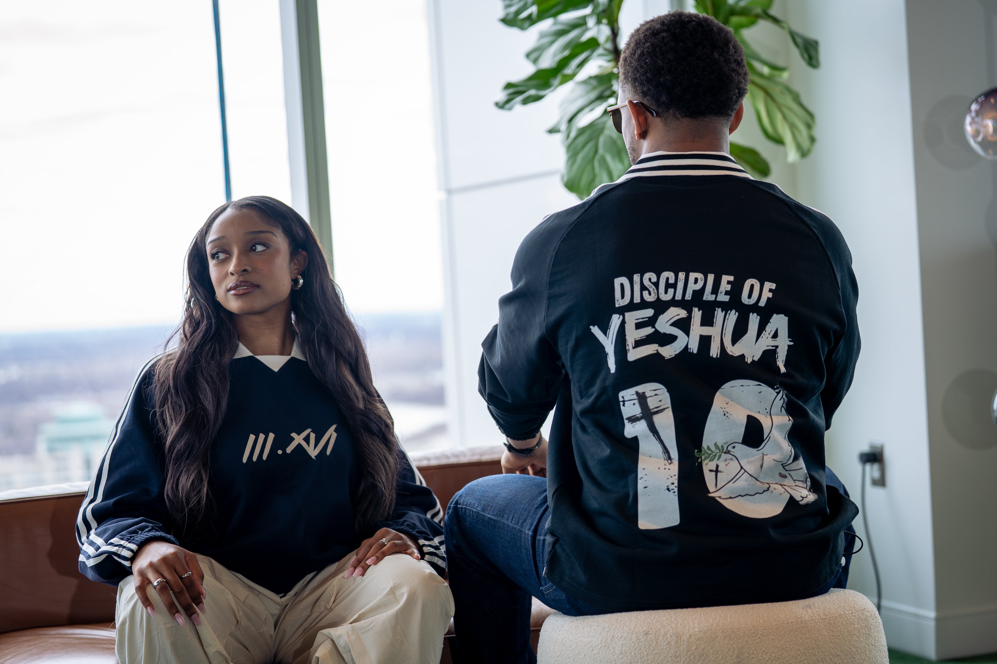 "DISCIPLE OF YESHUA"  BLACK LONG SLEEVE POLO