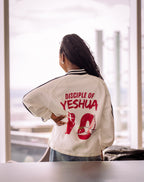 "DISCIPLE OF YESHUA"  WHITE LONG SLEEVE POLO