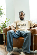 "JOHN 3:16" BEIGE WASH BOXY COTTON T-SHIRT