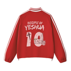 "DISCIPLE OF YESHUA"  RED LONG SLEEVE POLO