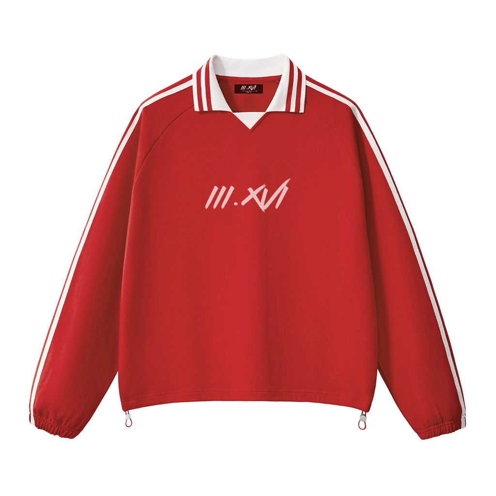 "DISCIPLE OF YESHUA"  RED LONG SLEEVE POLO
