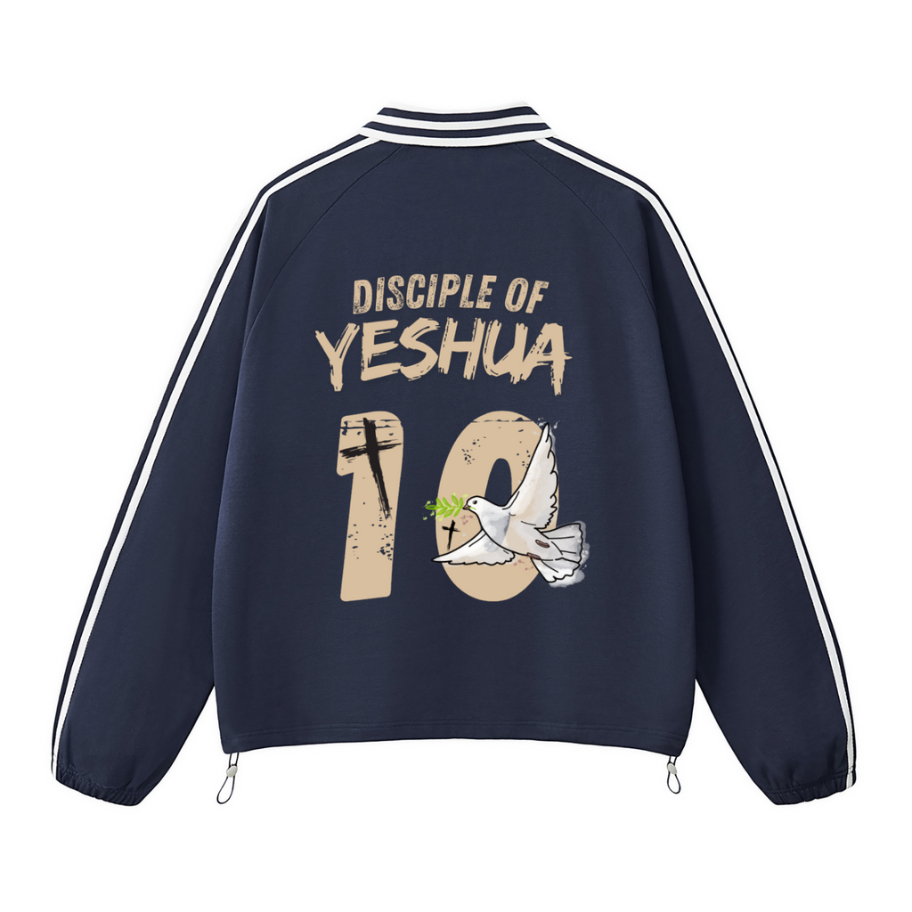"DISCIPLE OF YESHUA"  ROYAL BLUE LONG SLEEVE POLO