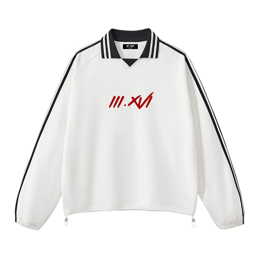 "DISCIPLE OF YESHUA"  WHITE LONG SLEEVE POLO