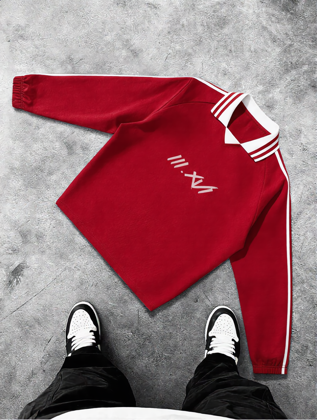 "DISCIPLE OF YESHUA"  RED LONG SLEEVE POLO